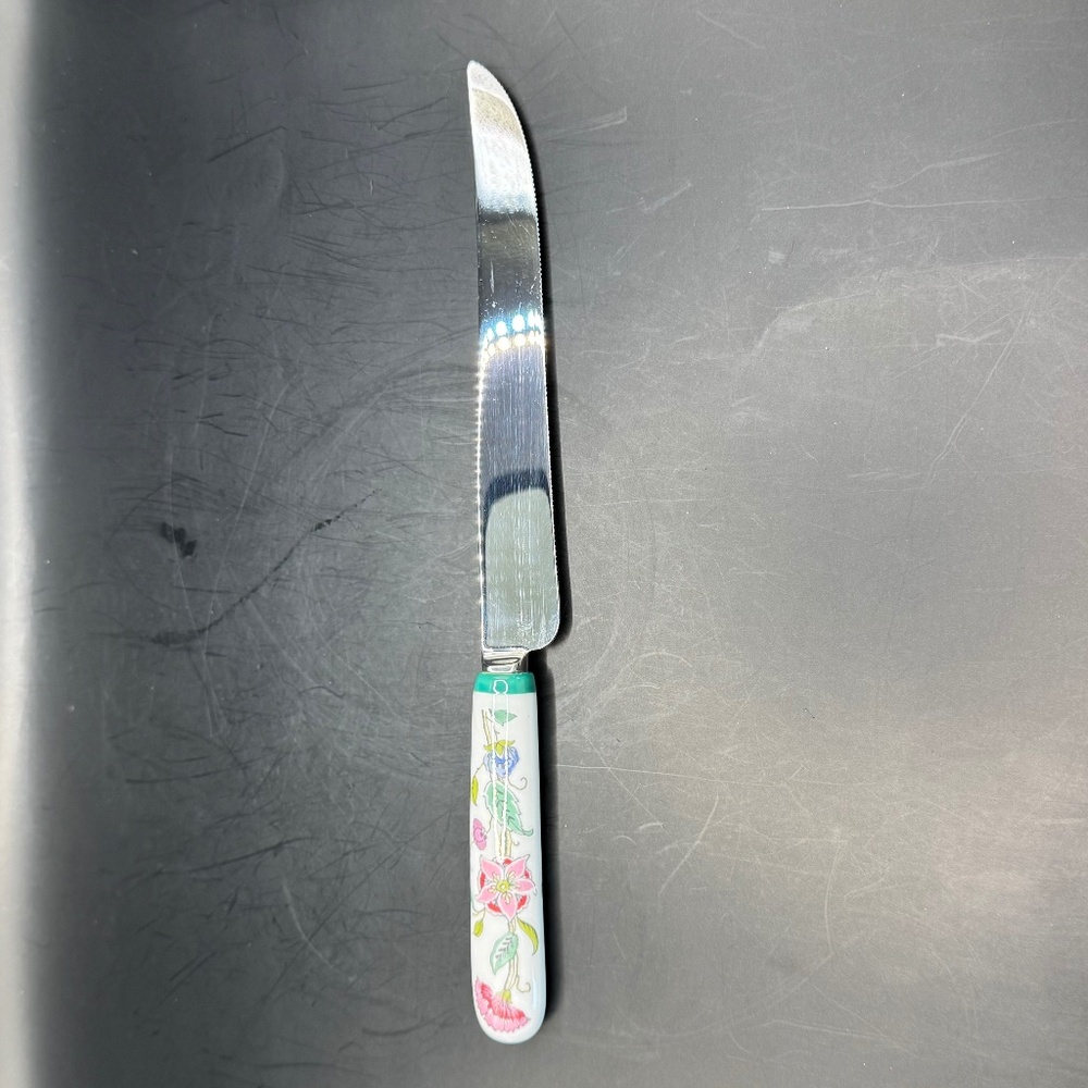 Minton Haddon Hall Bone China Handle Cake Knife. Note Condition Issue.